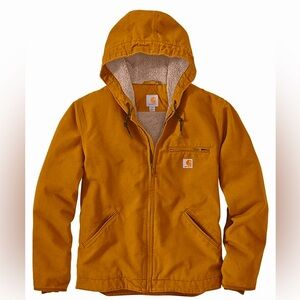 Carhartt Relaxed Fit Washed Duck Sherpa-Lined Jacket